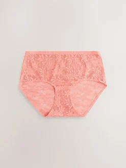Next Midi All-Over Lace No VPL Knickers 3 Pack^Women Panties|All Lingerie