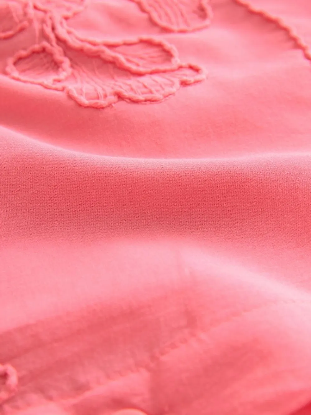 Outlet Next Textured Cornelli Cover-Up Shirt Coral Pink