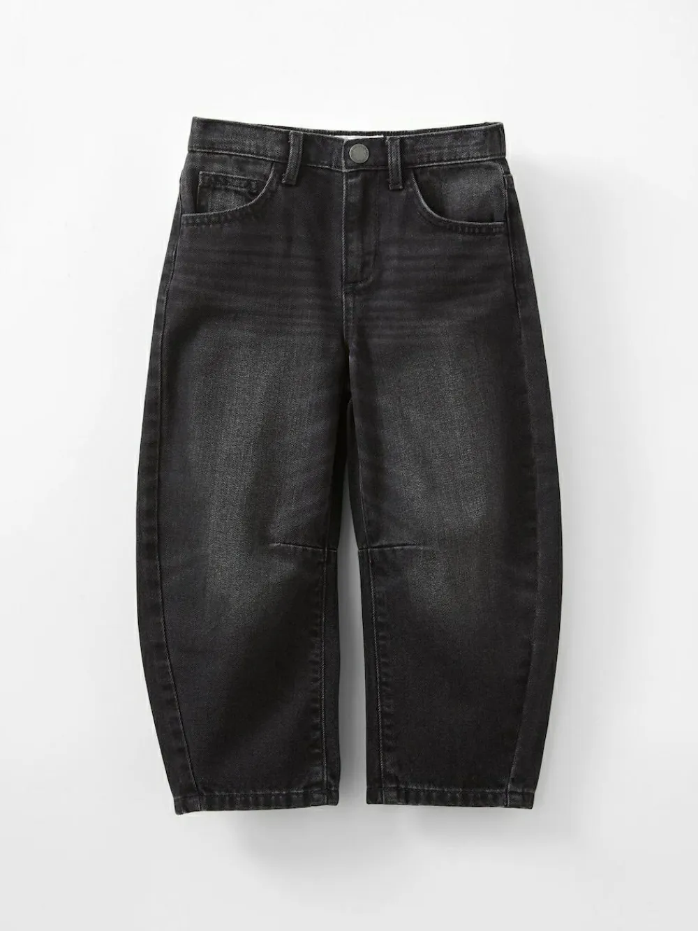 New Cotton On Unisex Barrel Leg Denim Jeans Black