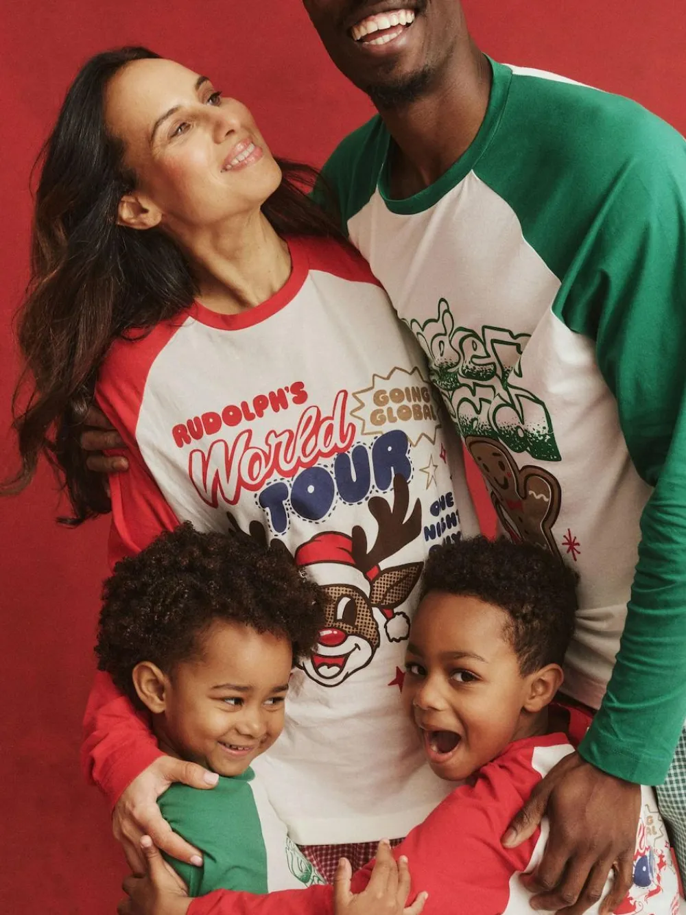 Online Cotton On Adult Matching Family Christmas Raglan Long Sleeve Pyjamas Set Green