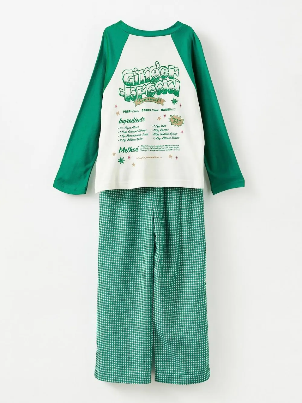 Online Cotton On Adult Matching Family Christmas Raglan Long Sleeve Pyjamas Set Green
