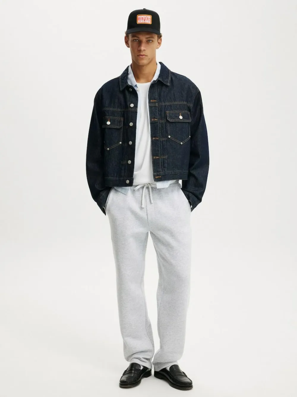 Cotton On Relaxed Track Pants Grey