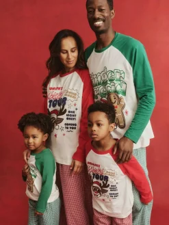 Online Cotton On Kids Matching Family Christmas Raglan Long Sleeve Pyjamas Red