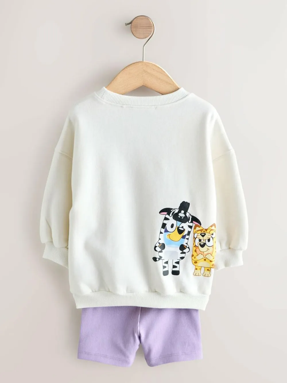 Next Cream Bluey Shorts Set (12mths-7yrs)^ Shorts|Shorts & Skirts