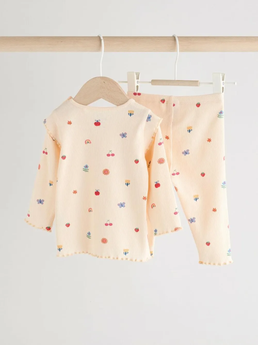 Sale Next Baby Top and Leggings 2 Piece Set (0mths-2yrs) Cream Bright Character