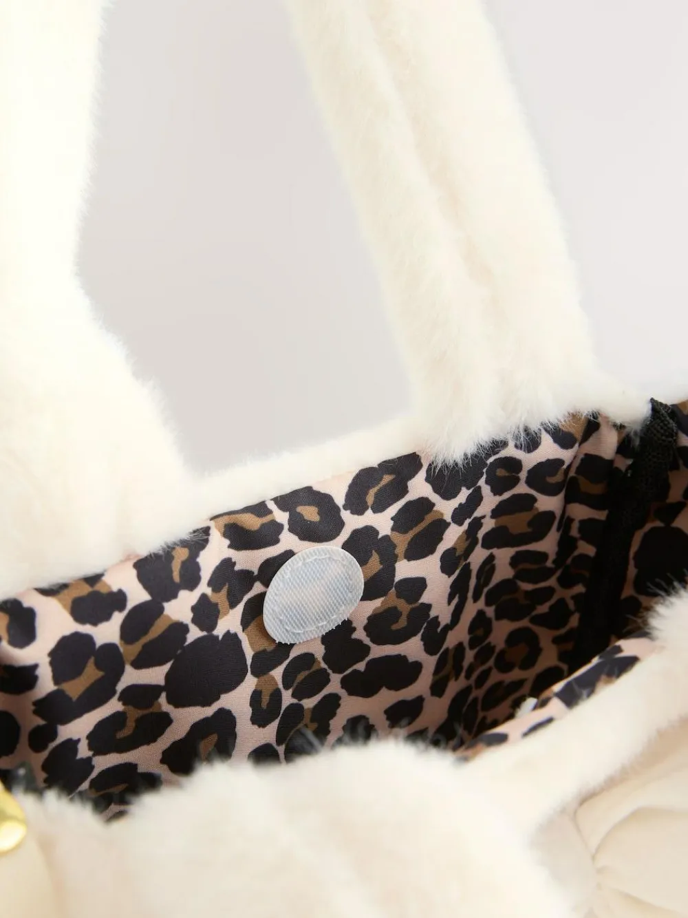 Next Cream Cream Fur Bucket Bag^ Bags
