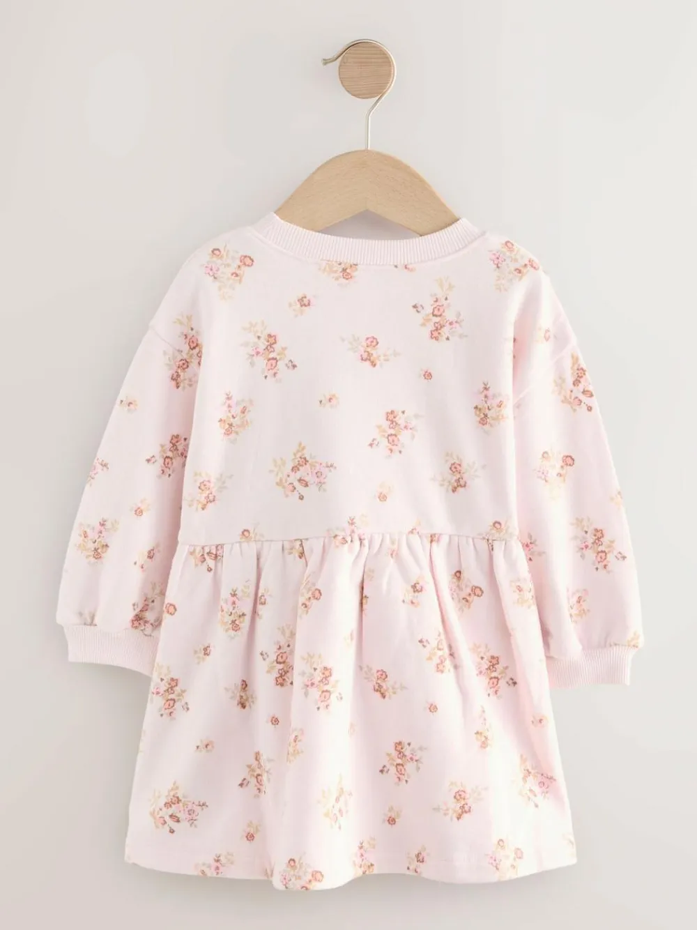 Best Next Cream Floral Sweat Dress (3mths-7yrs)