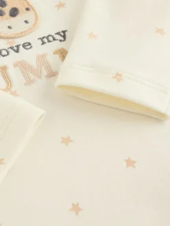 Clearance Next Baby Bodysuits 1 Pack Cream Giraffe I Love My Mummy