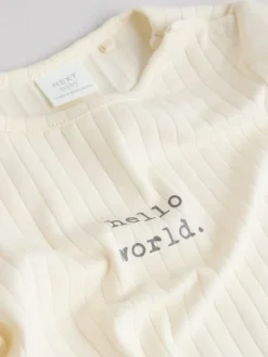 Next Hello World Top and Leggings Baby Set (0-18mths)^BOY Tops|Tops