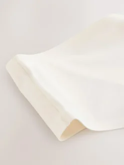 Hot Next High Waist Thong Shaping Tummy Control Premium Cotton Blend Knickers Cream