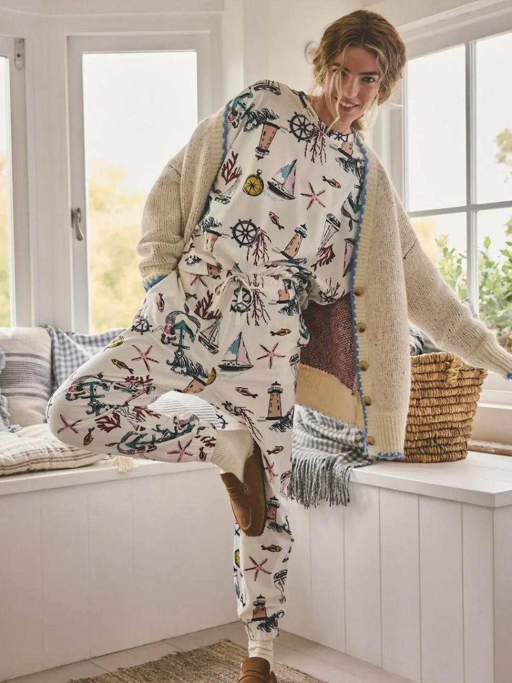 Next Long Sleeve Pyjamas^Women Pyjamas|All Night & Lounge