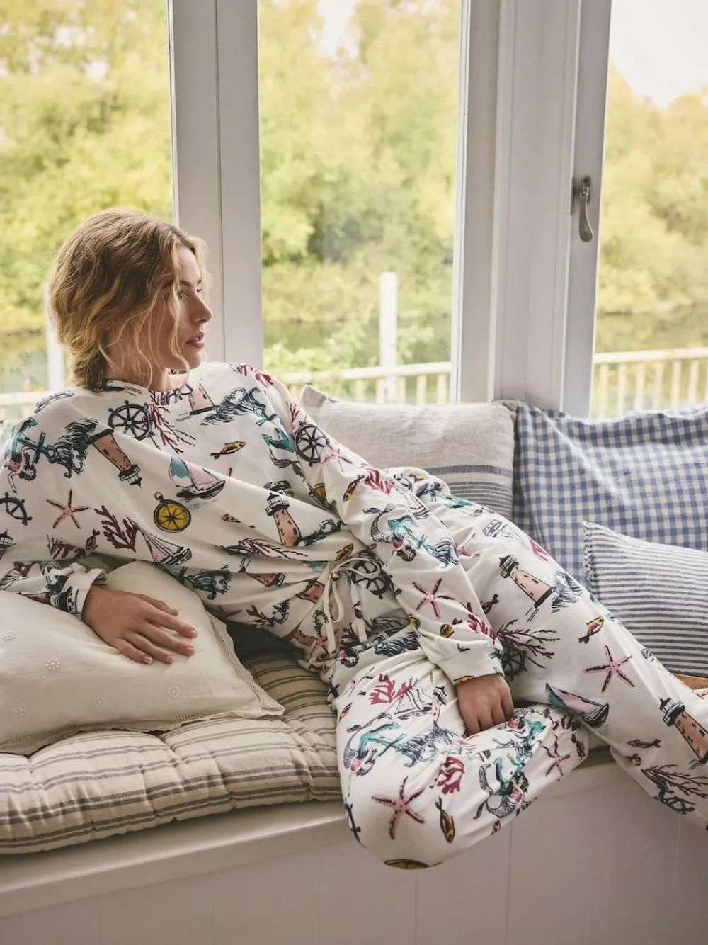Next Long Sleeve Pyjamas^Women Pyjamas|All Night & Lounge