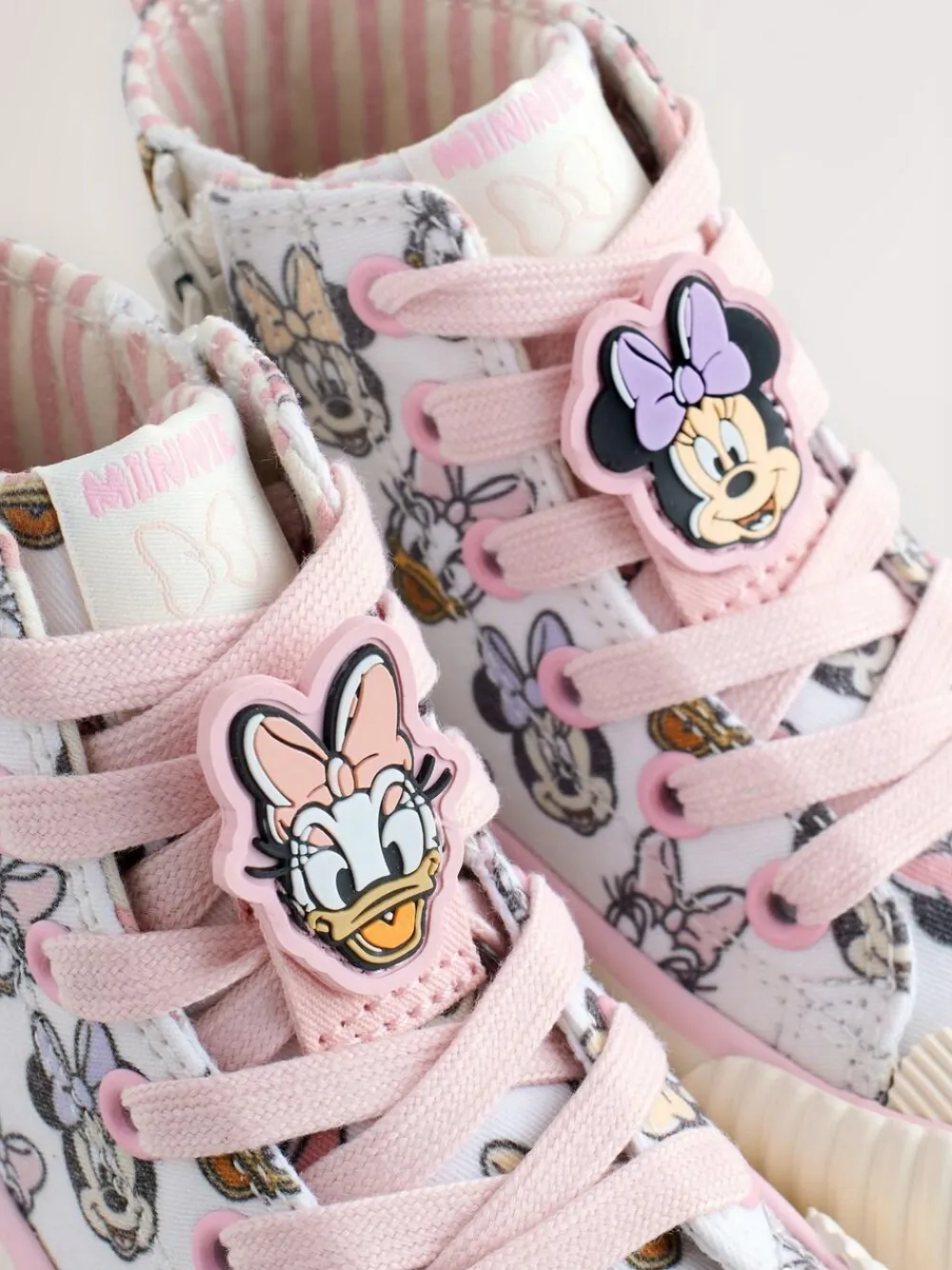 Sale Next Cream Minnie Mouse High Top Trainers