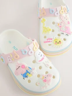 Next Cream Peppa Pig Character Clogs^ Boots