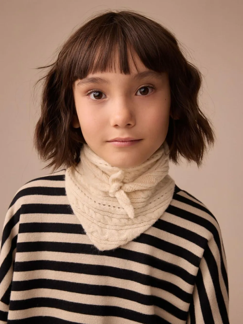 Next Cream Triangle Tie Scarf (3-16yrs)^ Hats