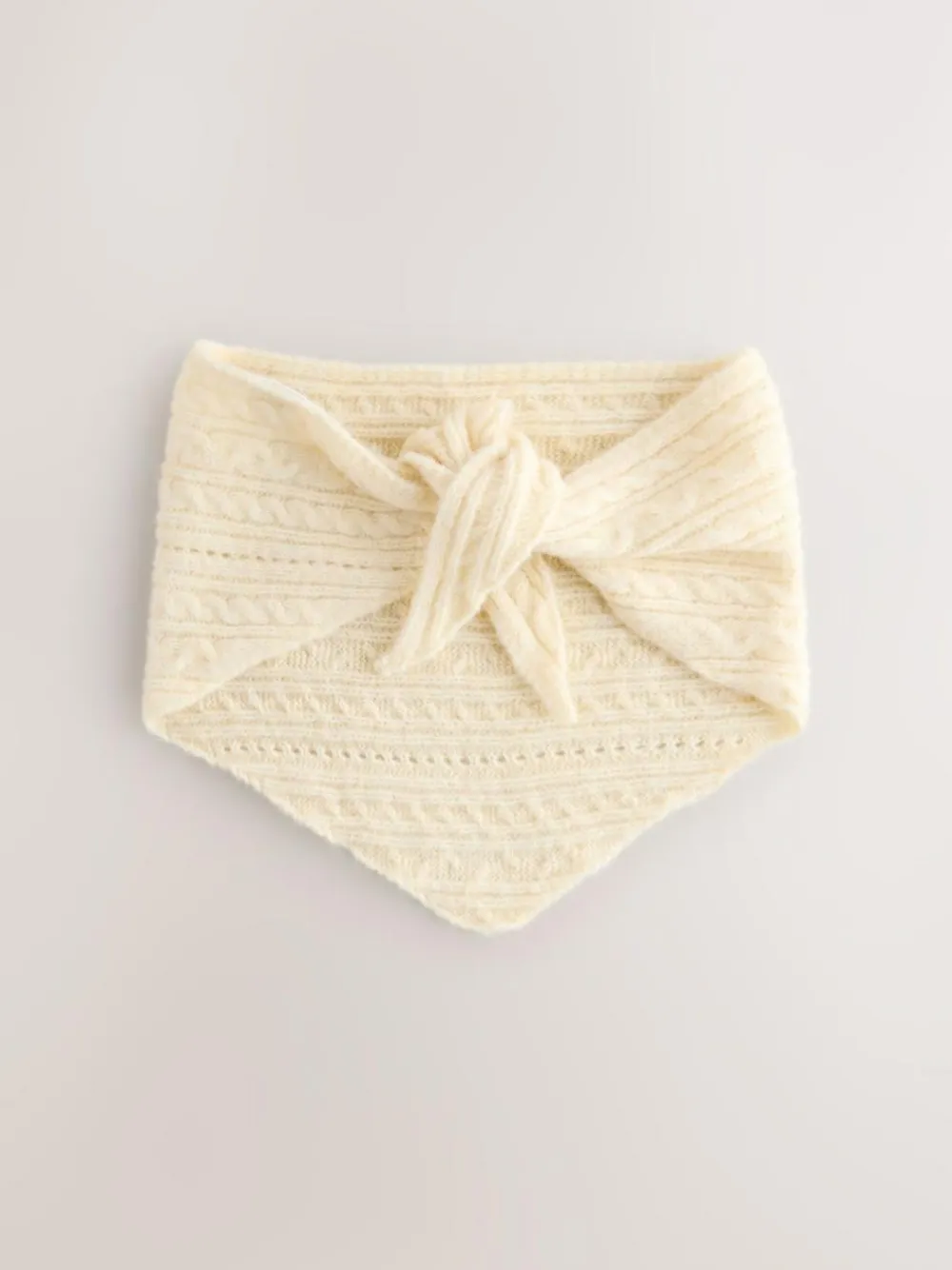 Next Cream Triangle Tie Scarf (3-16yrs)^ Hats