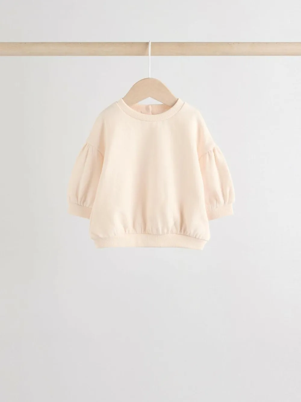 Next Baby Sweatshirt & Joggers 6 Piece Set (0mths-2yrs) Cream/Pink