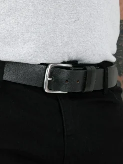 D555 Gavin Hand Crafted Real Leather Hide Belt 3.7 Cm Width^ Belts & Braces