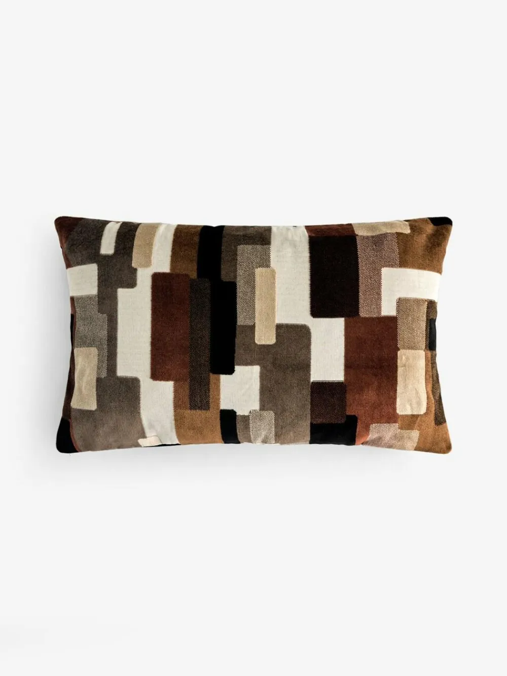 Hot Next Dark Black/White 40 x 59cm Orson Cut Velvet Cushion