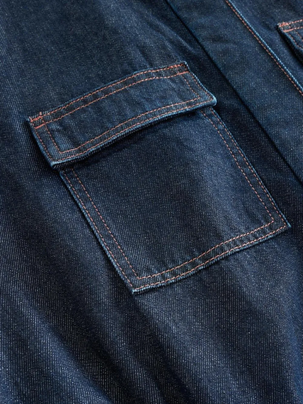 Next Dark Blue 100% Cotton Maternity Denim Boilersuit^Women Jumpsuits & Playsuits