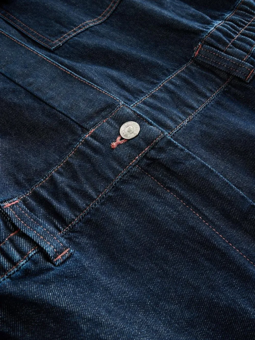 Next Dark Blue 100% Cotton Maternity Denim Boilersuit^Women Jumpsuits & Playsuits