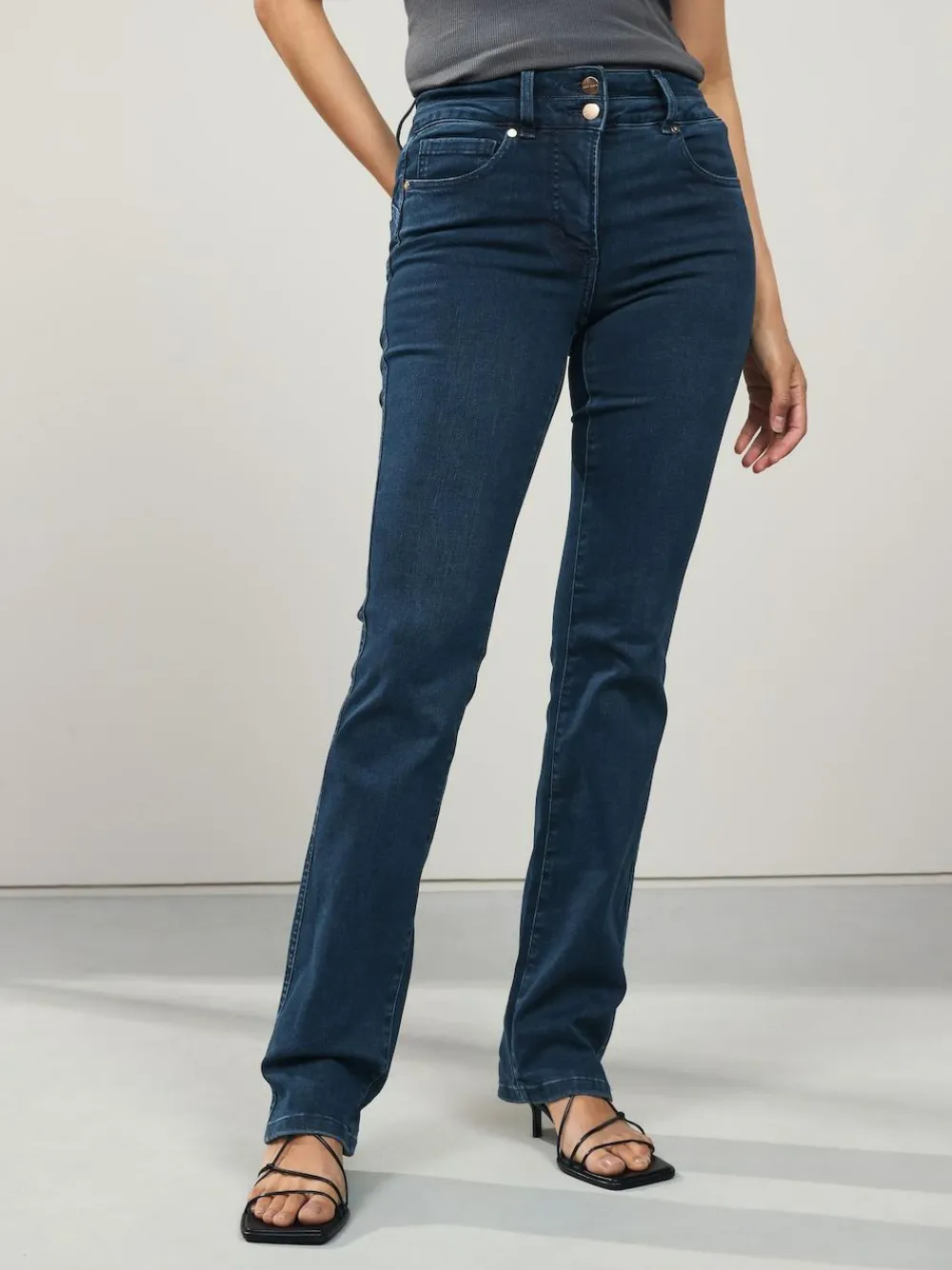 Outlet Next Lift, Slim And Shape Bootcut Jeans Dark Blue Denim