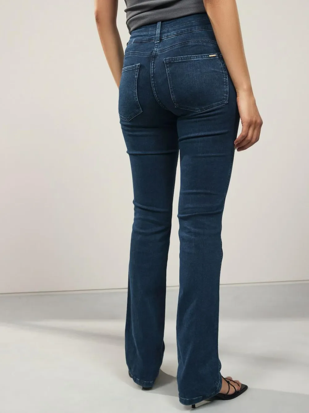 Outlet Next Lift, Slim And Shape Bootcut Jeans Dark Blue Denim