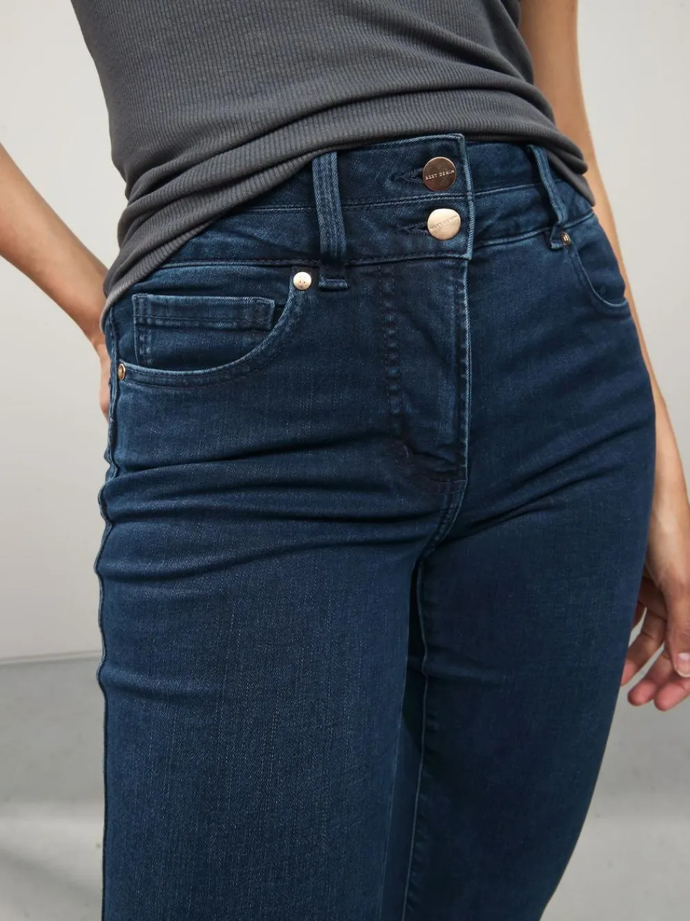 Outlet Next Lift, Slim And Shape Bootcut Jeans Dark Blue Denim