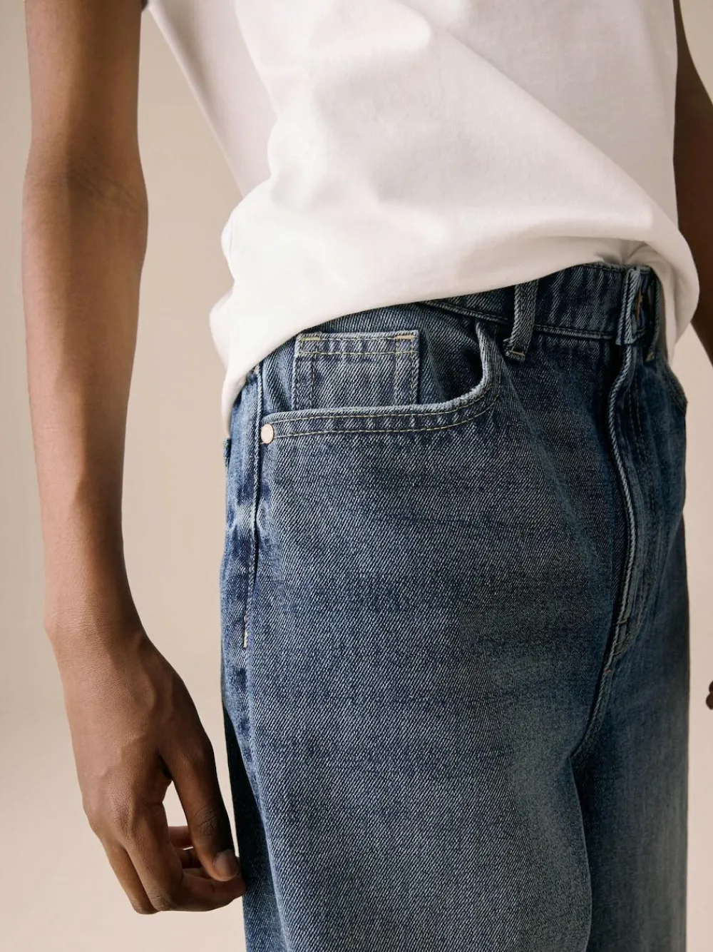 Hot Next Dark Blue Denim Super-wide Fit Authentic Jeans (3-16yrs)