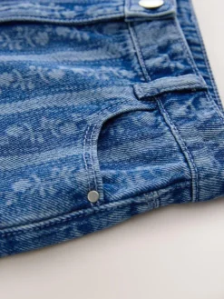 Discount Next Dark Blue Floral Denim Shorts (3-16yrs)