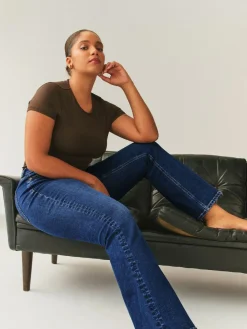 Next Dark Blue Hourglass Stretch Bootcut Denim Jeans^Women Jeans|Jeans
