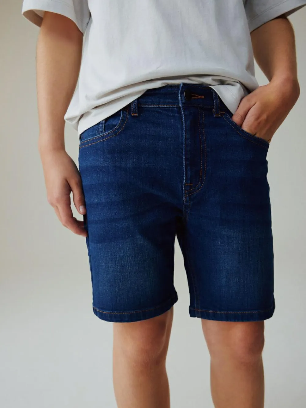 Clearance Next Single Denim Shorts (3-16yrs) Dark Blue