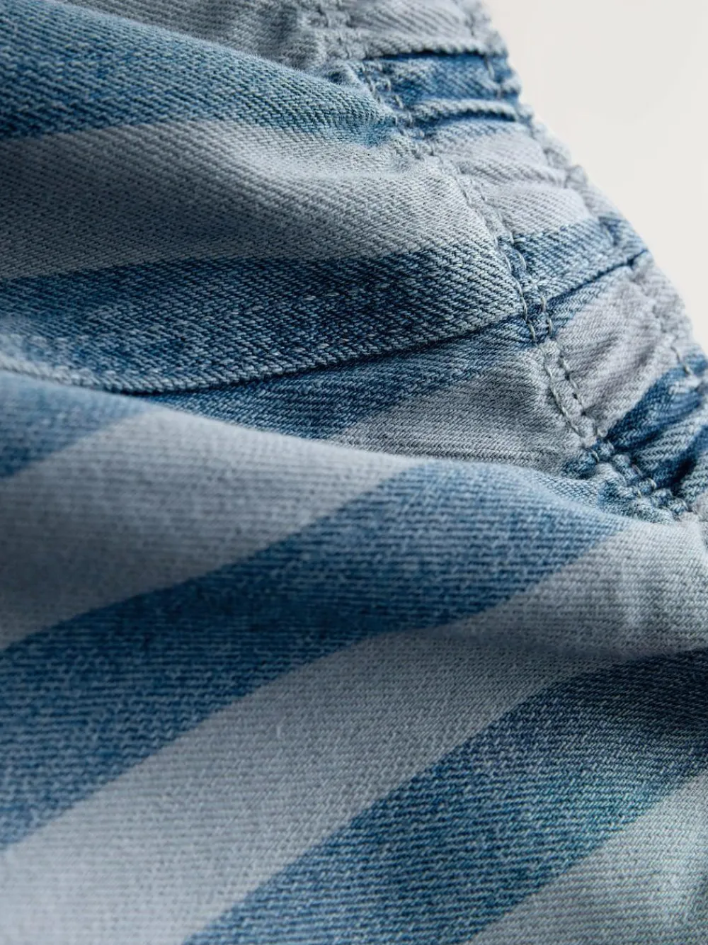 Best Next Dark Blue Stripe Printed Pull On Wide Trousers (3mths-7yrs)