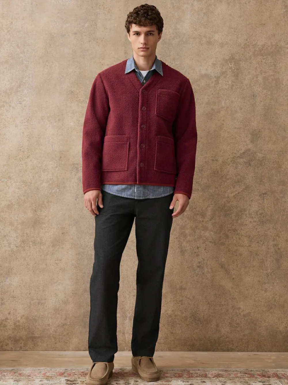 Next Regular Tapered Fit Heritage Cotton Rich Trousers^ Pants & Chinos
