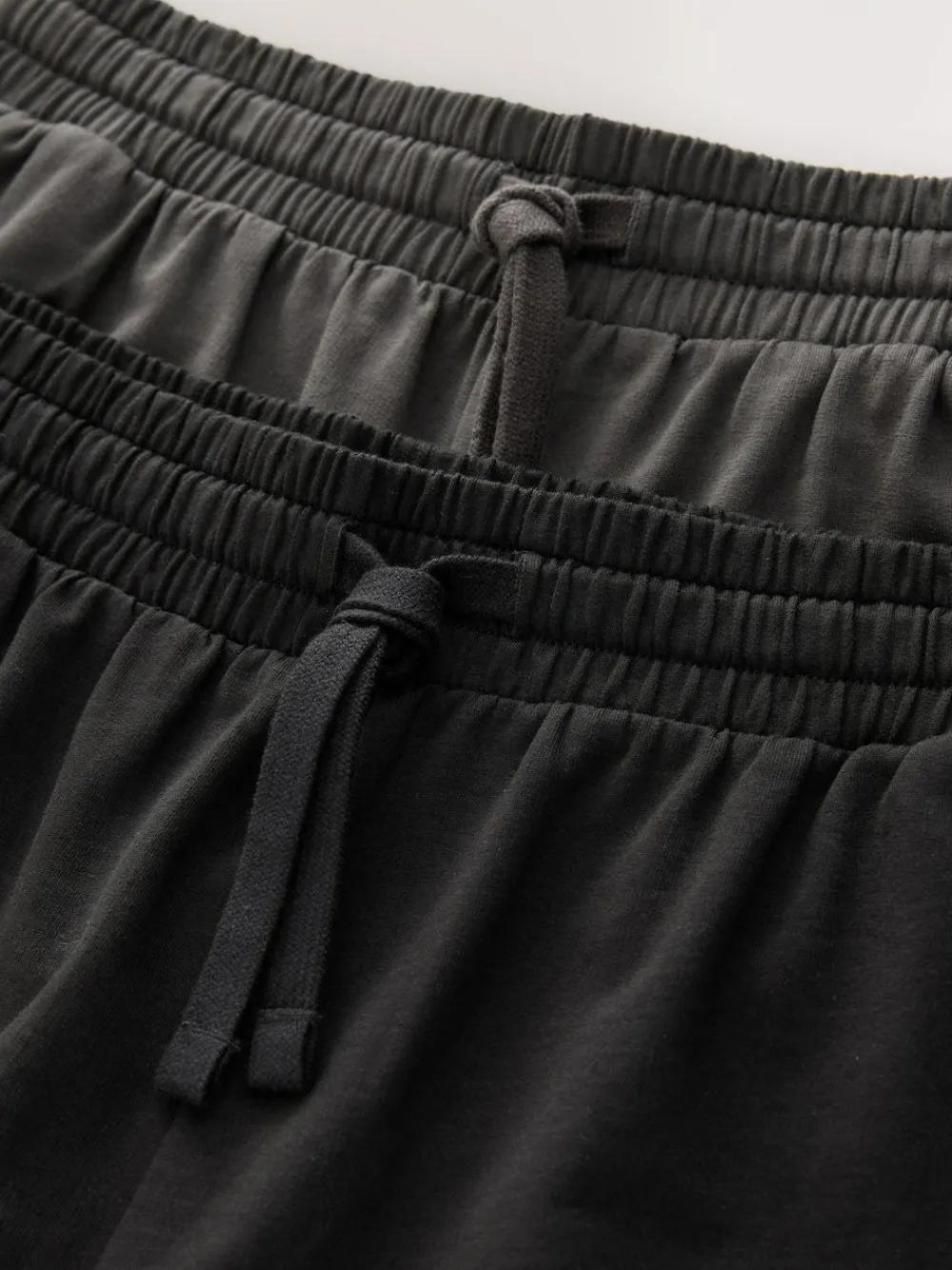 Hot Next Loopback Soft Touch 2 Pack Jogger Shorts Dark Grey/Black