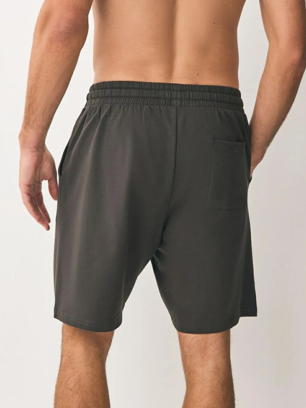 Hot Next Loopback Soft Touch 2 Pack Jogger Shorts Dark Grey/Black