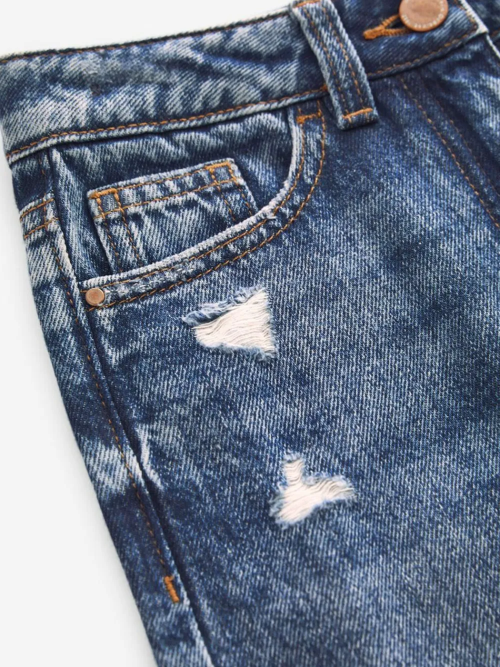 Outlet Next Wide Leg Jeans (3-16yrs) Dark Wash