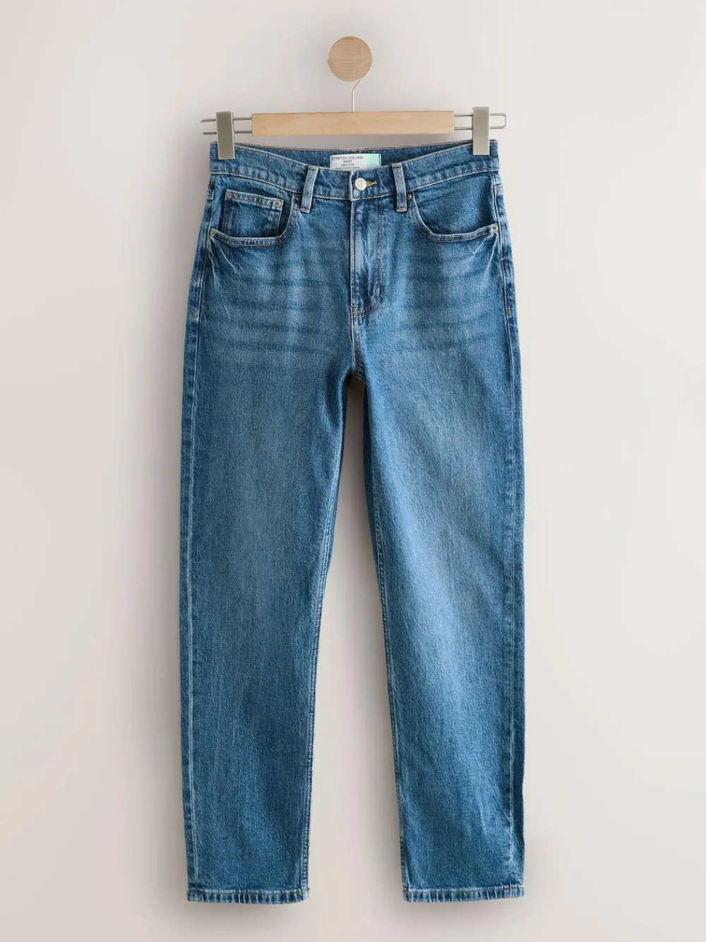 Next Mom Comfort Stretch Column Jeans Denim Dark Blue
