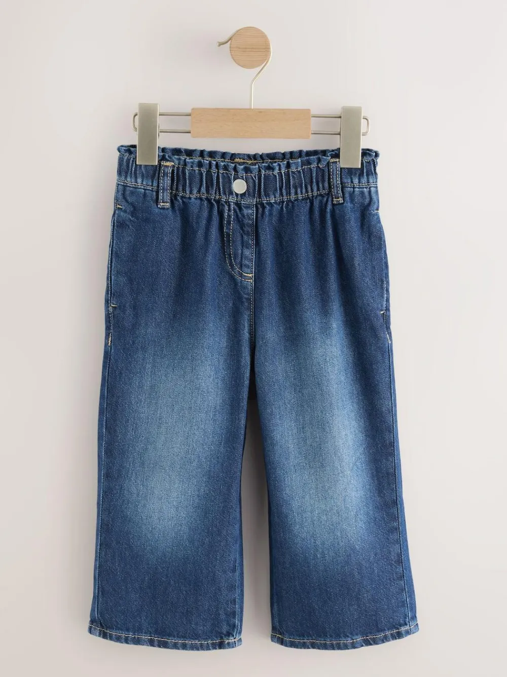 Sale Next Wide Leg Jeans (3mths-7yrs) Denim Dark Wash