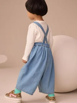 Outlet Next Denim Long Leg Dungarees (3mths-8yrs)
