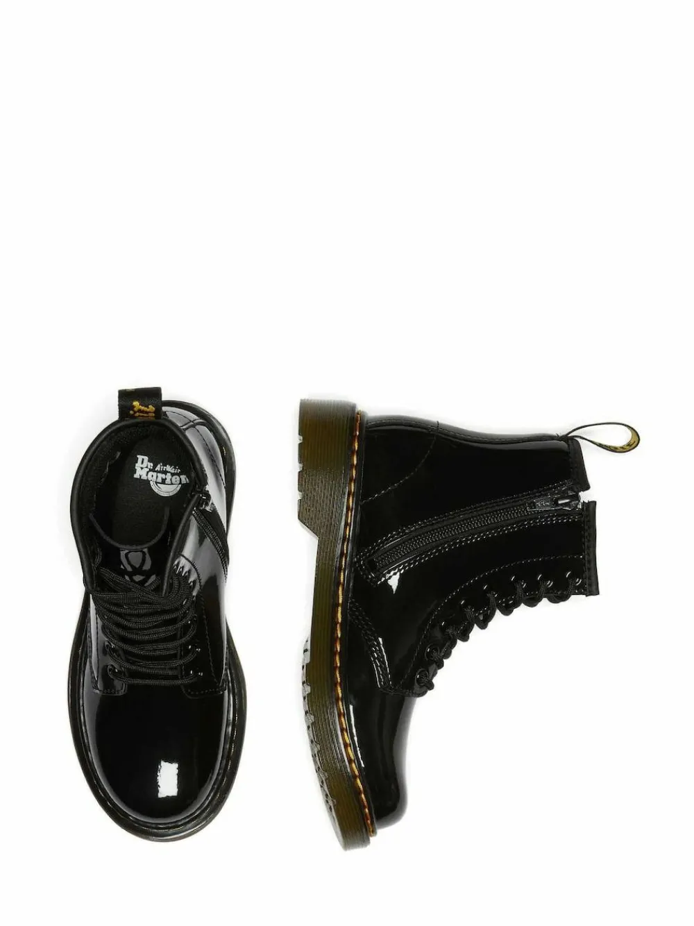 New Dr. Martens Black 1460 J Patent Lamper Shoes