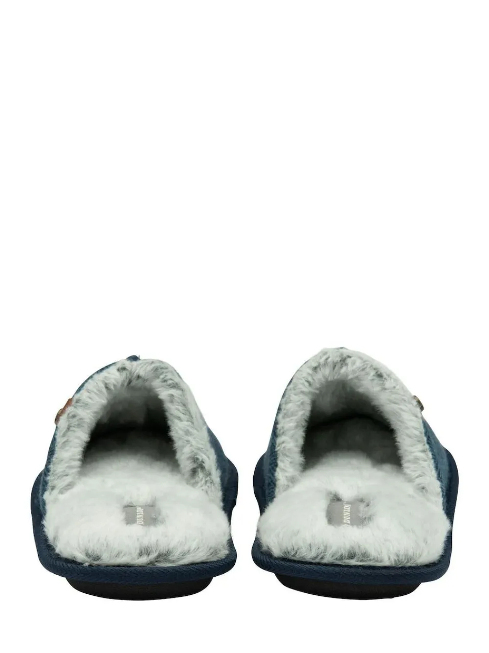 Clearance Dunlop Closed Toe Mens Mule Slippers Blue