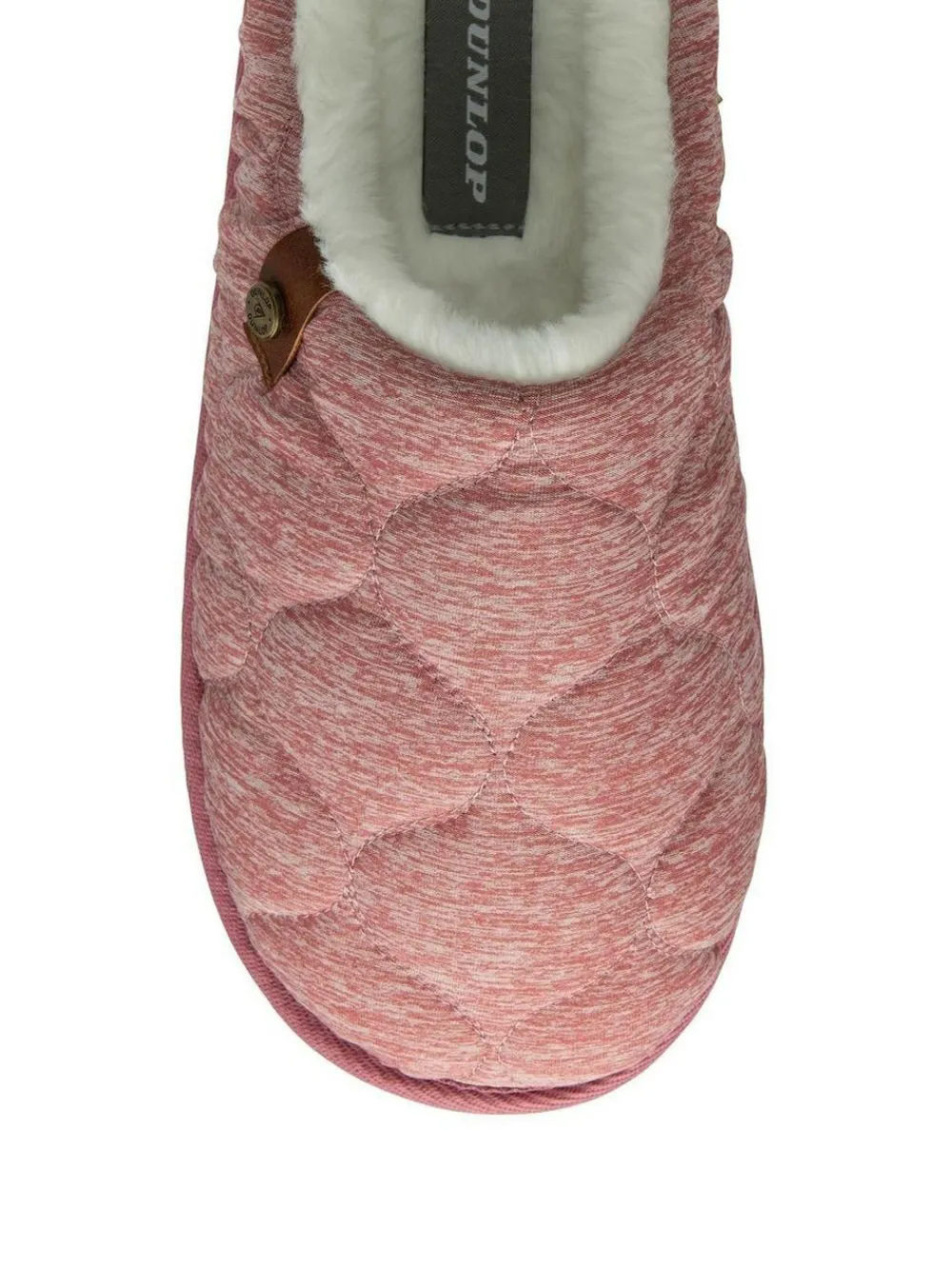 Dunlop Ladies Closed Toe Quilted Mule Slippers^Women Slippers