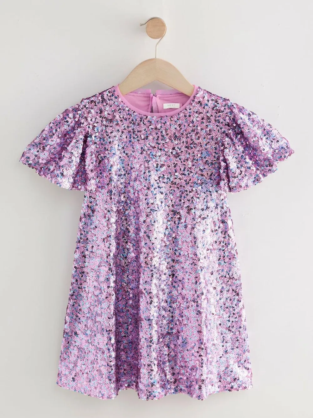 Next Angel Sleeve Sequin Party Dress (3-16yrs)^ Dresses