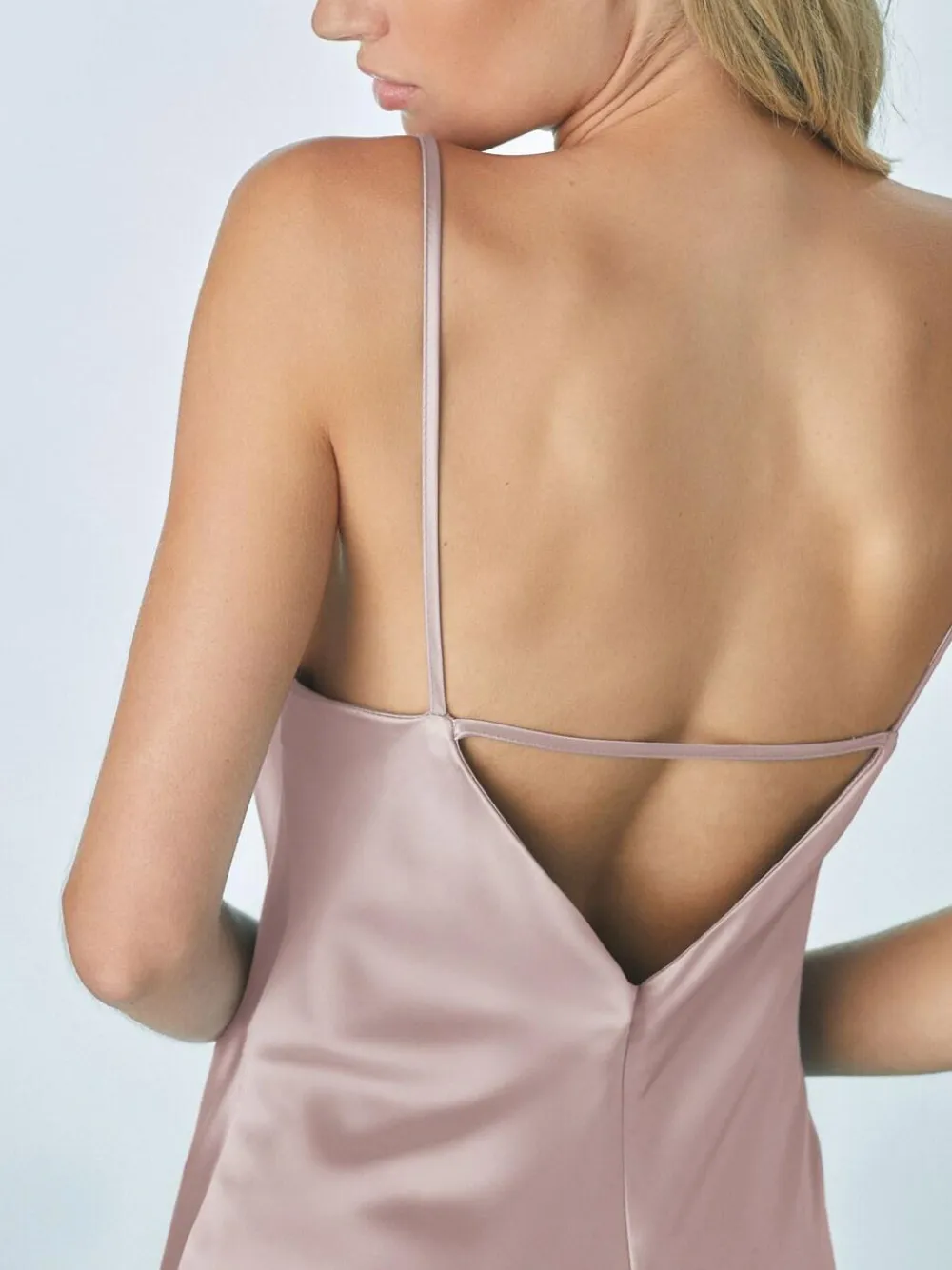 Best Next Dusky Pink Satin Cowl Neck Wedding Guest Bridesmaid Maxi Dress