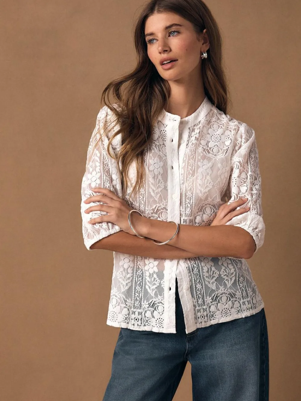 Next Lace Half Sleeve Blouse^Women Blouses & Shirts