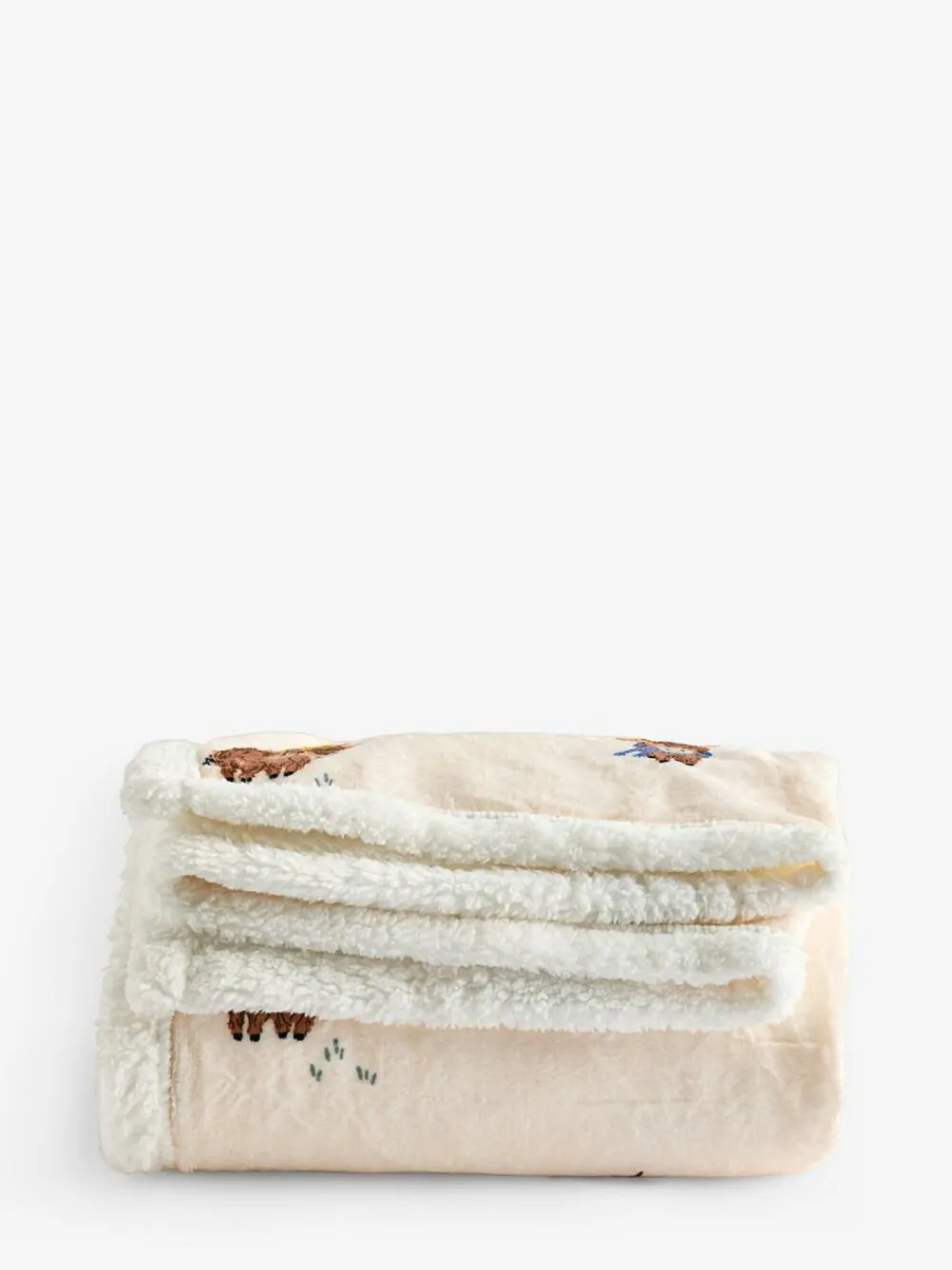 Outlet Next Ecru Mini Hamish Fleece Throw