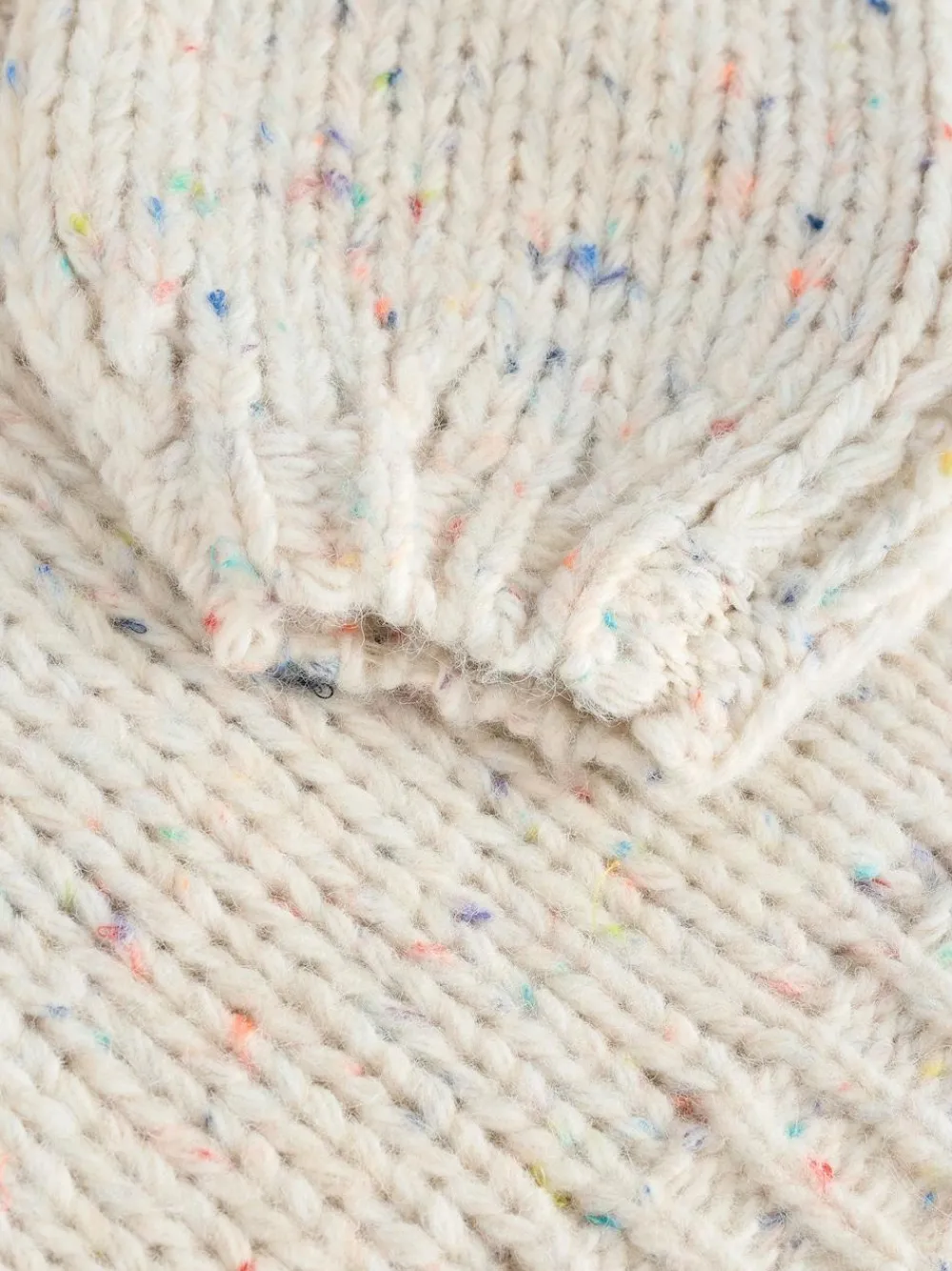 Next Ecru Neppy Soft Touch Chunky Knit Cardigan