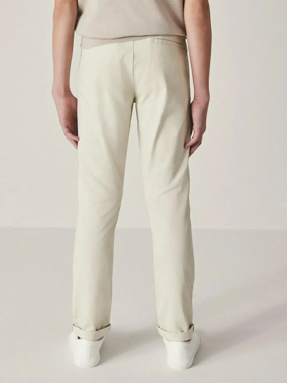 Discount Next Ecru Neutral Skinny Fit Stretch Chino Trousers (3-17yrs)