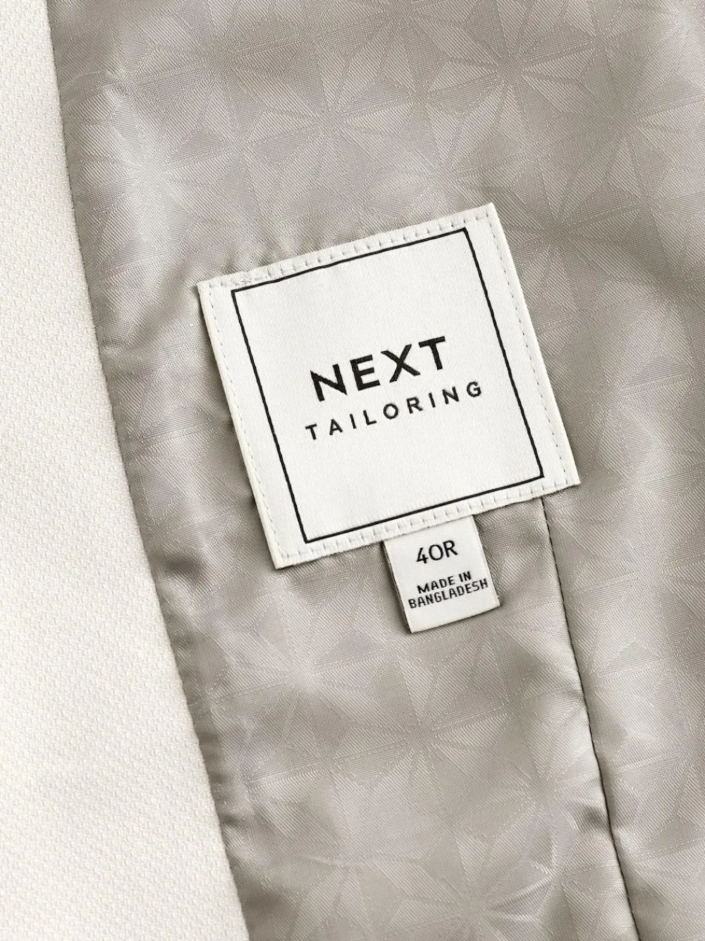Next Ecru Textured Suit Waistcoat^ Vests